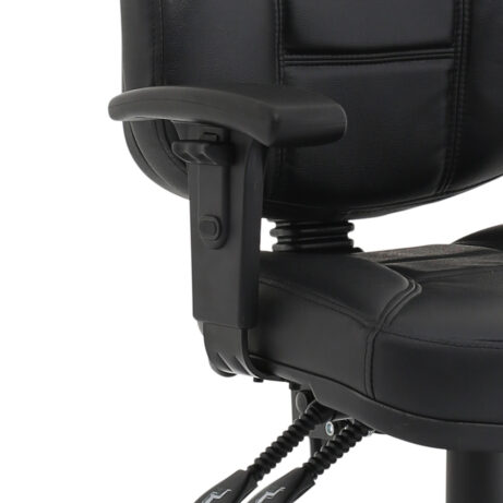 Jackson Medium Back Black Leather Task Operator Office Chair