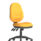Eclipse Plus XL High Back Task Operator Chair in Bespoke Senna Yellow, no arms, with adjustable mechanisms and five casters.