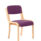 Madrid Wooden Frame Visitor Chair in Bespoke Tansy Purple, featuring a minimalist design with no armrests.