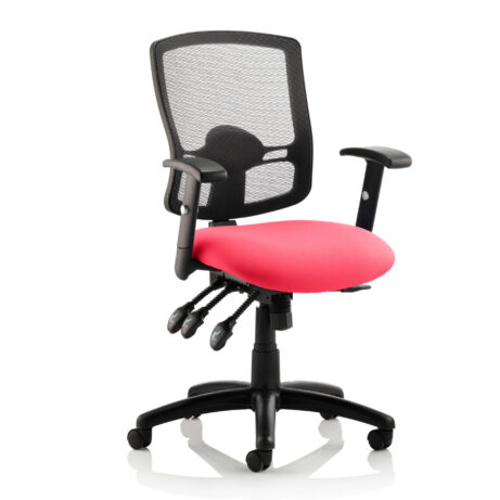 Portland III High Mesh Back Task Operator Office Chair with Arms