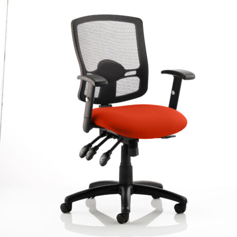 Portland III High Mesh Back Task Operator Office Chair with Arms