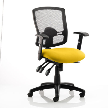 Portland III High Mesh Back Task Operator Office Chair with Arms