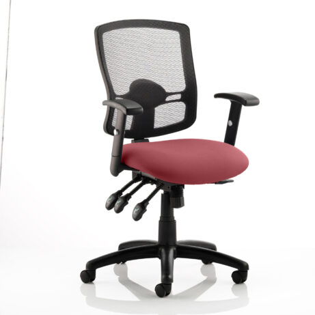 Portland III High Mesh Back Task Operator Office Chair with Arms