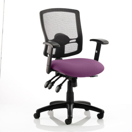 Portland III High Mesh Back Task Operator Office Chair with Arms