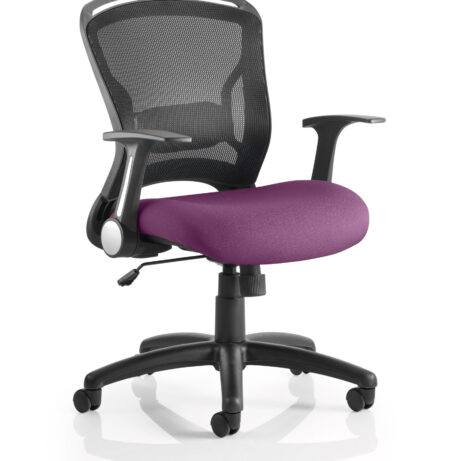 Zeus Medium Mesh Back Task Operator Office Chair with Arms