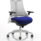 Flex Medium Back White Frame Task Operator Office Chair with Arms