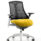 Flex Medium Back White Frame Task Operator Office Chair with Arms