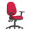 Eclipse Plus XL High Back Task Operator Chair, bespoke bergamot cherry fabric, with height adjustable arms.