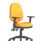 Eclipse Plus XL High Back Task Office Chair in Bespoke Senna Yellow with height adjustable arms.