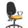 Eclipse Plus XL High Back Task Operator Chair with loop arms in bespoke Senna Yellow and black upholstery.