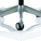Zure High Back Black Shell Executive Office Chair base with chrome finish and five rolling castors for mobility.