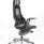 Zure High Back Black Shell Executive Office Chair with breathable mesh back, integrated headrest, and ergonomic arms.