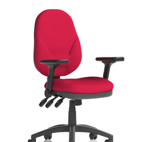 Eclipse Plus XL High Back Task Chair in Bespoke Bergamot Cherry with height adjustable folding arms.