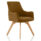 Carmen Grey Fabric Visitor Chair with wooden legs in Bespoke Copper color. Stylish design suited for office settings.