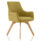 Carmen Grey Fabric Visitor Chair with wooden legs in Bespoke Spark colour. Modern design with comfortable armrests.