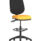 Eclipse Plus II Task Operator Office Chair in Bespoke Senna Yellow with black back and hi-rise draughtsman kit.
