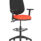 Eclipse Plus II Task Operator Chair in Bespoke Tabasco Orange with Black back and Hi Rise Draughtsman Kit.