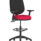 Eclipse Plus II Task Operator Office Chair in Bespoke Bergamot Cherry with a black back and hi-rise draughtsman kit.