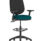 Eclipse Plus II Task Operator Chair in Bespoke Maringa Teal with black back and hi-rise draughtsman kit.