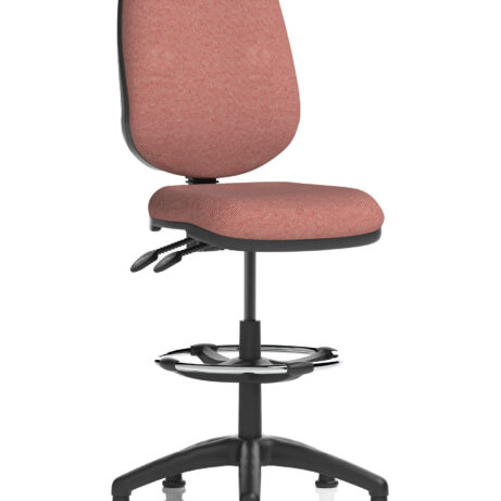 Eclipse Plus II Task Operator Chair in Bespoke Rivet Forge with matching back colour and Hi Rise Draughtsman Kit.