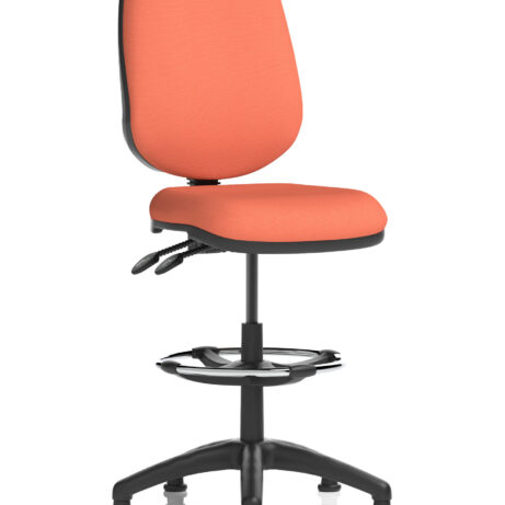 Eclipse Plus II Task Operator Office Chair in Bespoke Quest Crab with matching back, featuring a Hi Rise Draughtsman Kit.