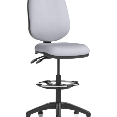 Eclipse Plus II Task Operator Office Chair with Bespoke Quest Shell and matching back colour, featuring a hi-rise draughtsman kit.