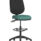 Eclipse Plus II Task Operator Office Chair, Bespoke Quest Kelp seat, Black back, with Hi Rise Draughtsman Kit.