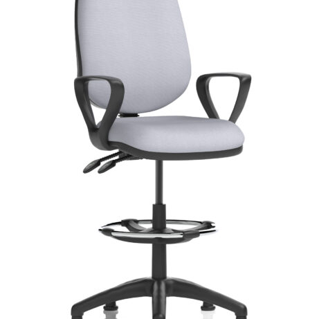 Eclipse Plus II Task Operator Chair in Bespoke Quest Shell with matching back, featuring a Hi Rise Draughtsman Kit.