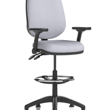 Eclipse Plus II Task Operator Office Chair in Bespoke Quest Shell with matching back, featuring a Hi Rise Draughtsman Kit.