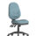 Eclipse Plus XL High Back Task Operator Chair, Bespoke Rivet Quench fabric, armless design, with adjustable height mechanism.