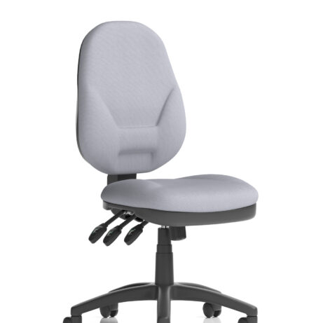 Eclipse Plus XL High Back Task Operator Chair in Bespoke Quest Shell, featuring no arms and adjustable height.
