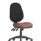 Eclipse Plus XL High Back Task Operator Office Chair, Bespoke Rivet Forge, no arms, with adjustable features and black fabric back.