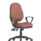Eclipse Plus XL High Back Task Operator Chair with loop arms, in Bespoke Rivet Forge fabric and black base.