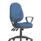 Eclipse Plus XL High Back Task Operator Chair with loop arms in Bespoke Quest Limpet blue upholstery.