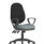 Eclipse Plus XL High Back Task Operator Chair in Bespoke Rivet Tensile with loop arms and a grey seat.