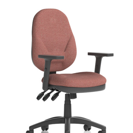 Eclipse Plus XL High Back Task Office Chair with height adjustable arms in Bespoke Rivet Forge colour.