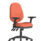Eclipse Plus XL High Back Task Office Chair in Bespoke Quest Crab with height adjustable and folding arms.