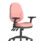 Eclipse Plus XL High Back Task Operator Office Chair in Bespoke Quest Shrimp with height adjustable and folding arms.