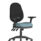 Eclipse Plus XL High Back Task Office Chair with height adjustable folding arms, in Bespoke Rivet Quench upholstery.