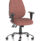 Lisbon Medium Back Task Operator Office Chair in Bespoke Rivet Forge with height adjustable arms and chrome base.