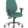 Lisbon Medium Back Task Operator Office Chair in Bespoke Quest Kelp with height adjustable arms and chrome base.