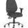 Lisbon Medium Back Task Operator Office Chair in Bespoke Quest Mussel with height adjustable arms and chrome base.