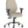 Lisbon Medium Back Task Operator Office Chair in Bespoke Quest Salt with height adjustable arms and chrome base.