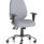 Lisbon Medium Back Task Operator Chair in Bespoke Quest Shell with height adjustable arms and chrome base.