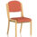 Madrid Wooden Frame Visitor Chair in Bespoke Quest Crab, featuring a padded seat and backrest, no arms.