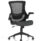 Orbit Black Mesh Back Chair with Bespoke Colour Seat in Quest Mussel, ergonomic design, and adjustable features.