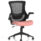 Orbit Black Mesh Back Chair with bespoke Quest Shrimp seat in a modern ergonomic design.