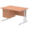 Impulse 1200mm Cantilever Straight Desk With Single Fixed Pedestal