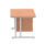 Impulse 1200mm Cantilever Straight Desk With Single Fixed Pedestal