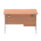Impulse 1200mm Cantilever Straight Desk With Single Fixed Pedestal